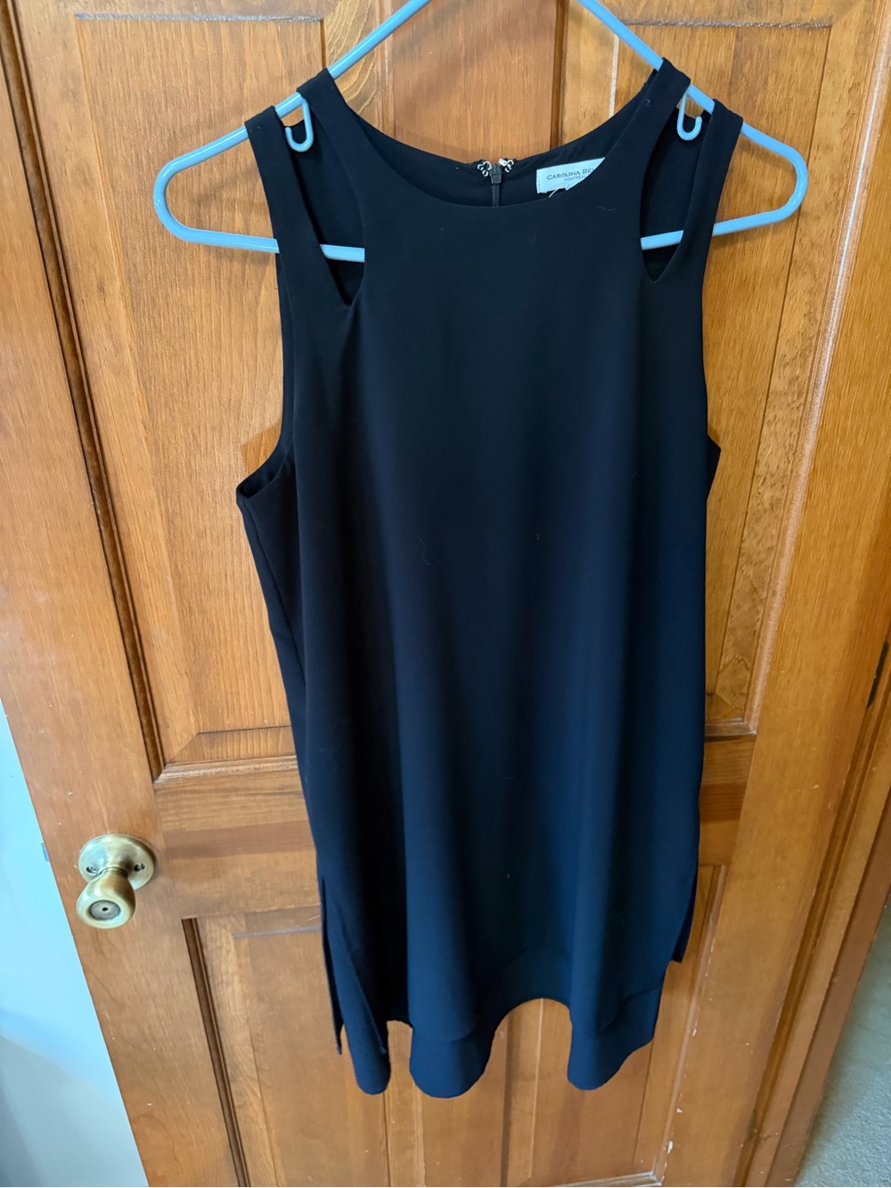 Black Sleeveless Mini Dress - Classic Shift Style